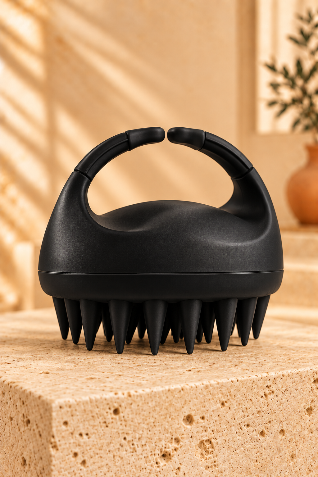 Brosse massante du cuir chevelu