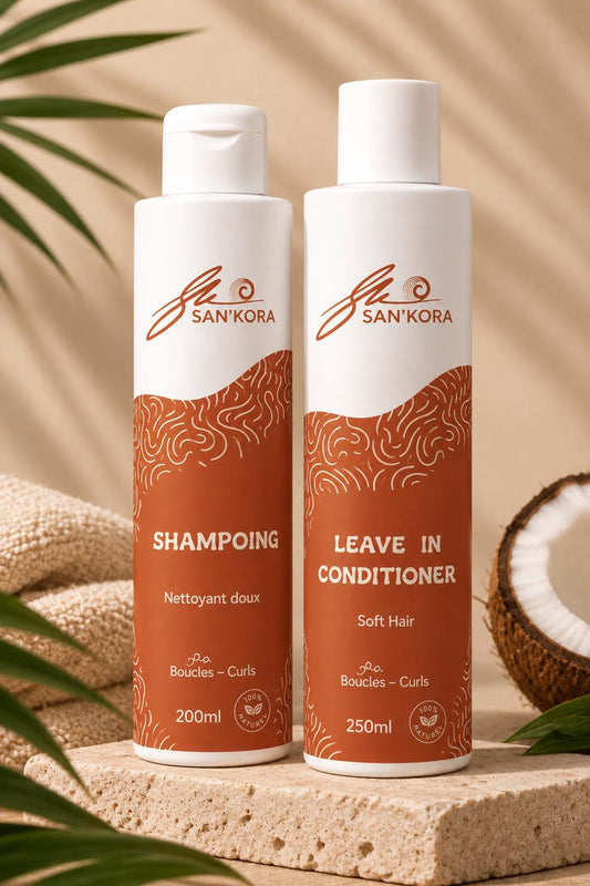Duo Essentiel Lavage & Hydratation | Shampoing + Lait coiffant