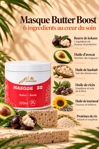 Masque Butter Boost |. Réparation intense & Croissance