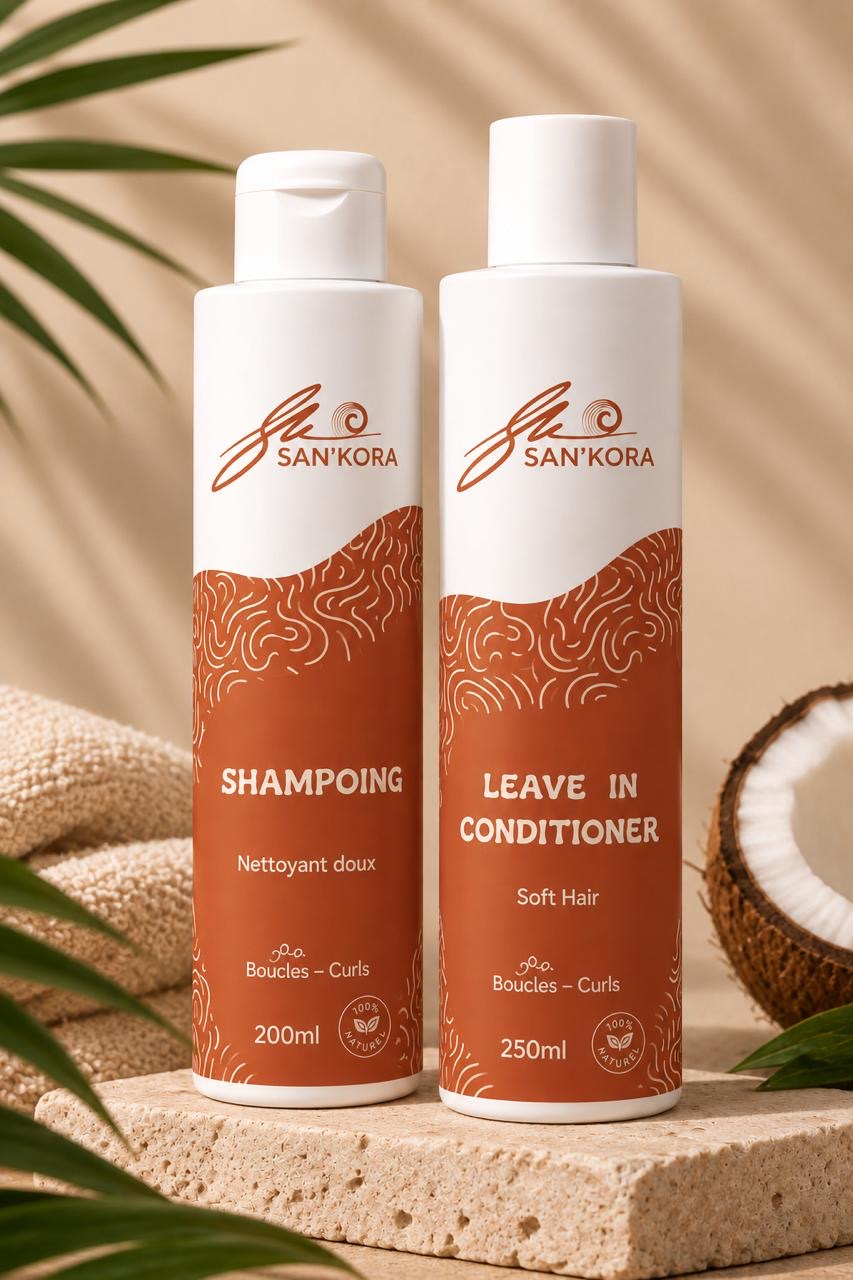 Duo Essentiel Lavage & Hydratation | Shampoing + Lait coiffant